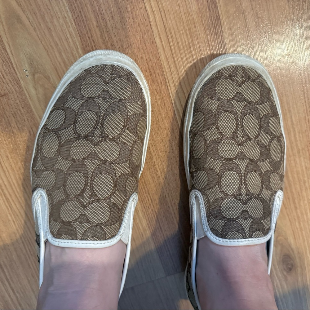Coach Women's Brown Slip-On Shoes - Picture 4 of 4